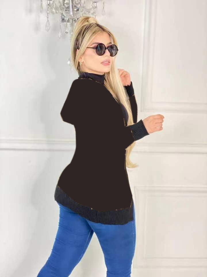 Stylish Letter Printed Knitted Cardigan for Women - Cozy Fall & Winter Fashion Sweater | Perfect for Casual Outfits, Office Wear, and Date Nights