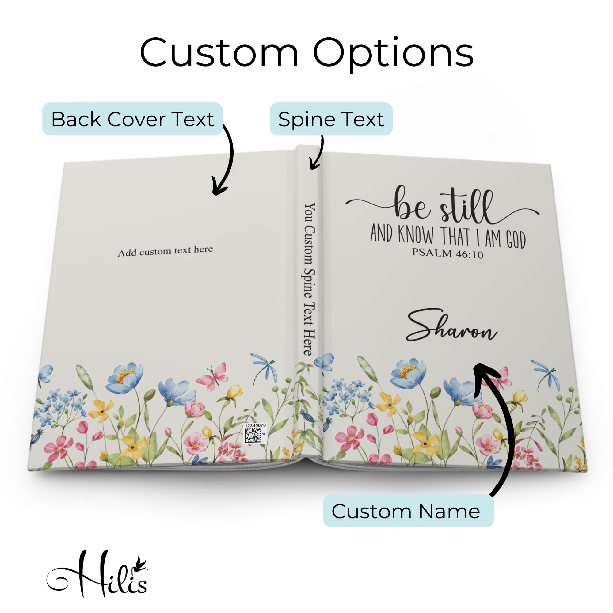 Personalized Christian Prayer Journal - Custom Name A5 Notebook for Bible Study & Devotion
