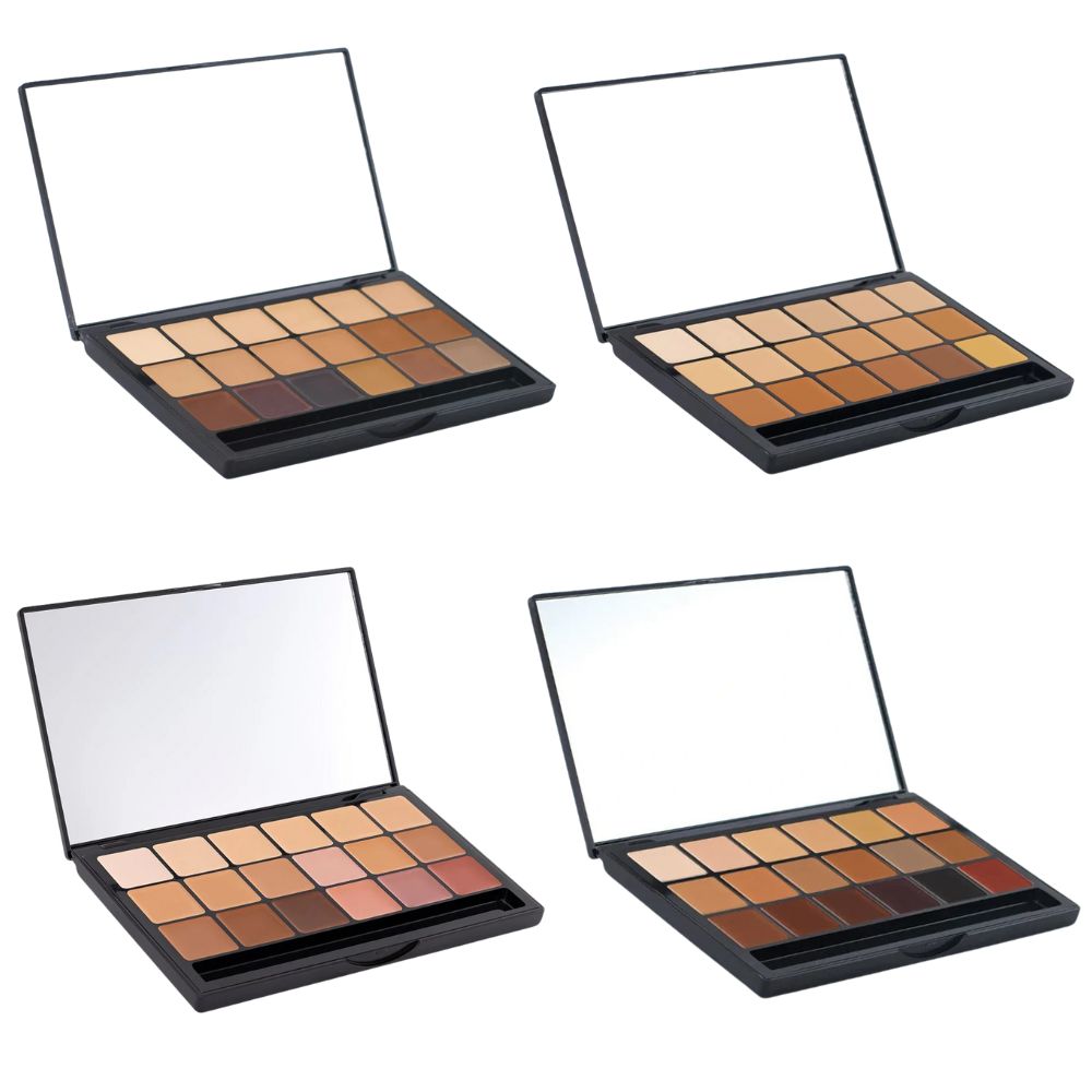Graftobian Glamour Crème Ultra HD Foundation Super Palettes - Professional Makeup Kit for Flawless Coverage | Perfect for Photoshoots, Weddings & Special Events