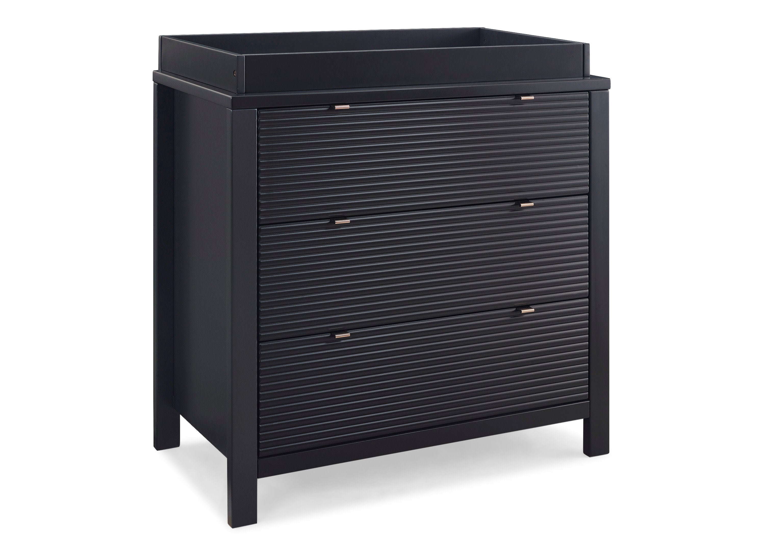 Cassie 3 Drawer Dresser with Changing Top - Nursery Baby Changing Table & Storage Organizer for Newborn Essentials - Perfect for Baby Rooms, Daycare Centers & Gift Registry