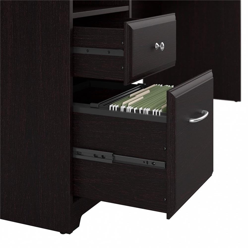 Atlin Designs 72W Computer Desk with Hutch and Drawers in Espresso Oak - Home Office Desk with Storage for Small Spaces, Perfect for Remote Work & Study