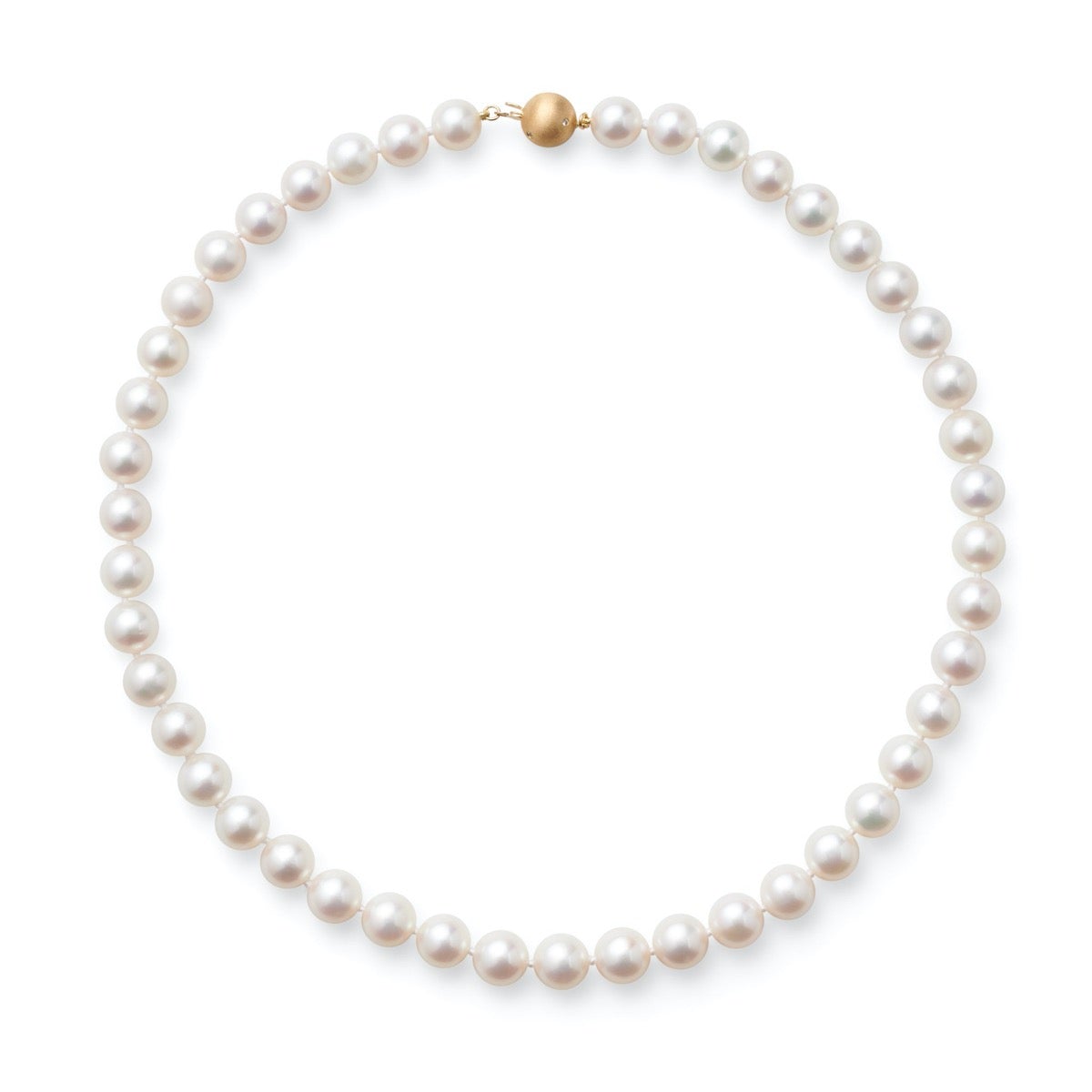 8.5mm White Pearl Necklace for Women - Elegant Cultured Freshwater Pearl Jewelry Gift for Bridal, Wedding, Party & Special Occasions