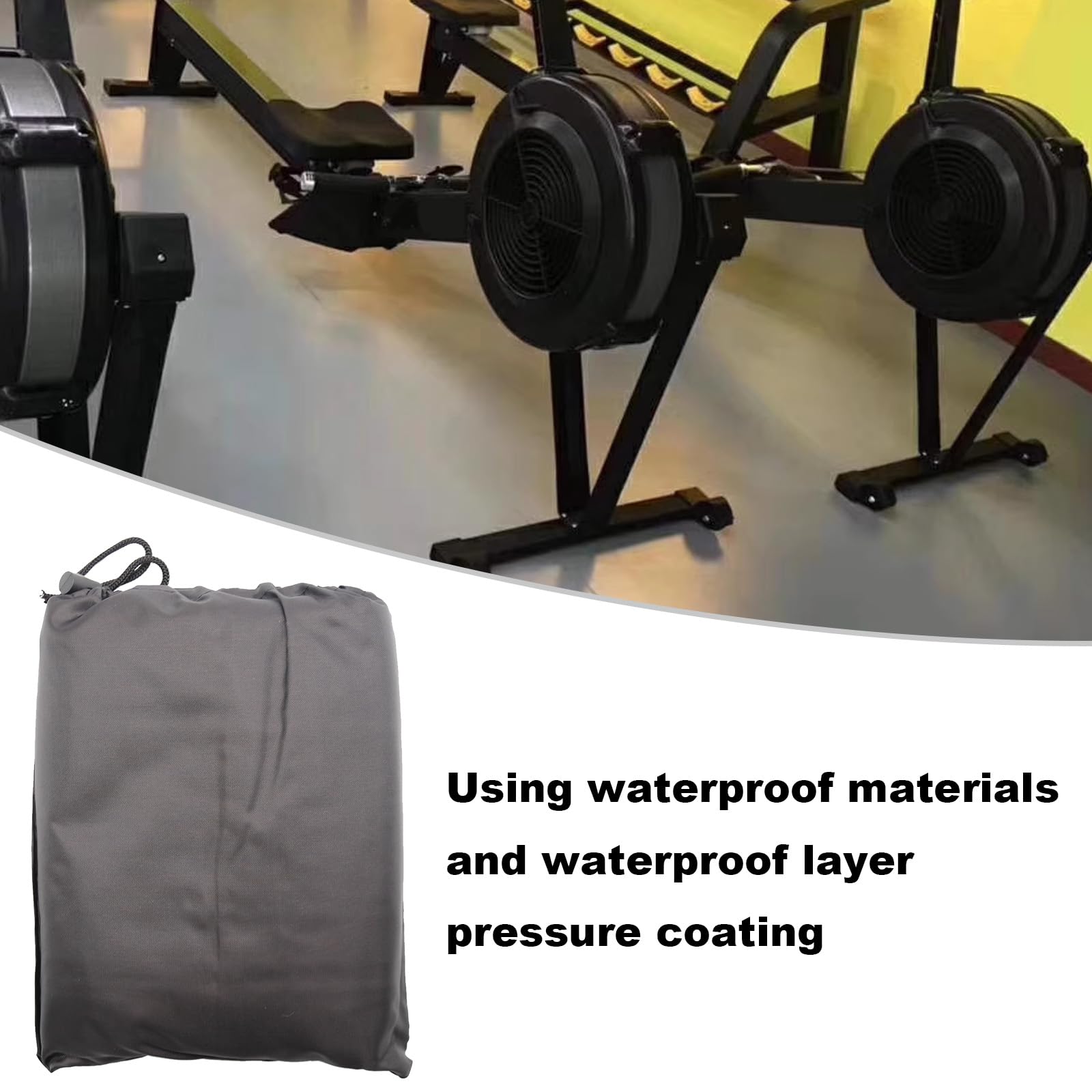Premium 210D Oxford Fabric Rowing Machine Cover - Waterproof, Dustproof Fitness Equipment Protector (95