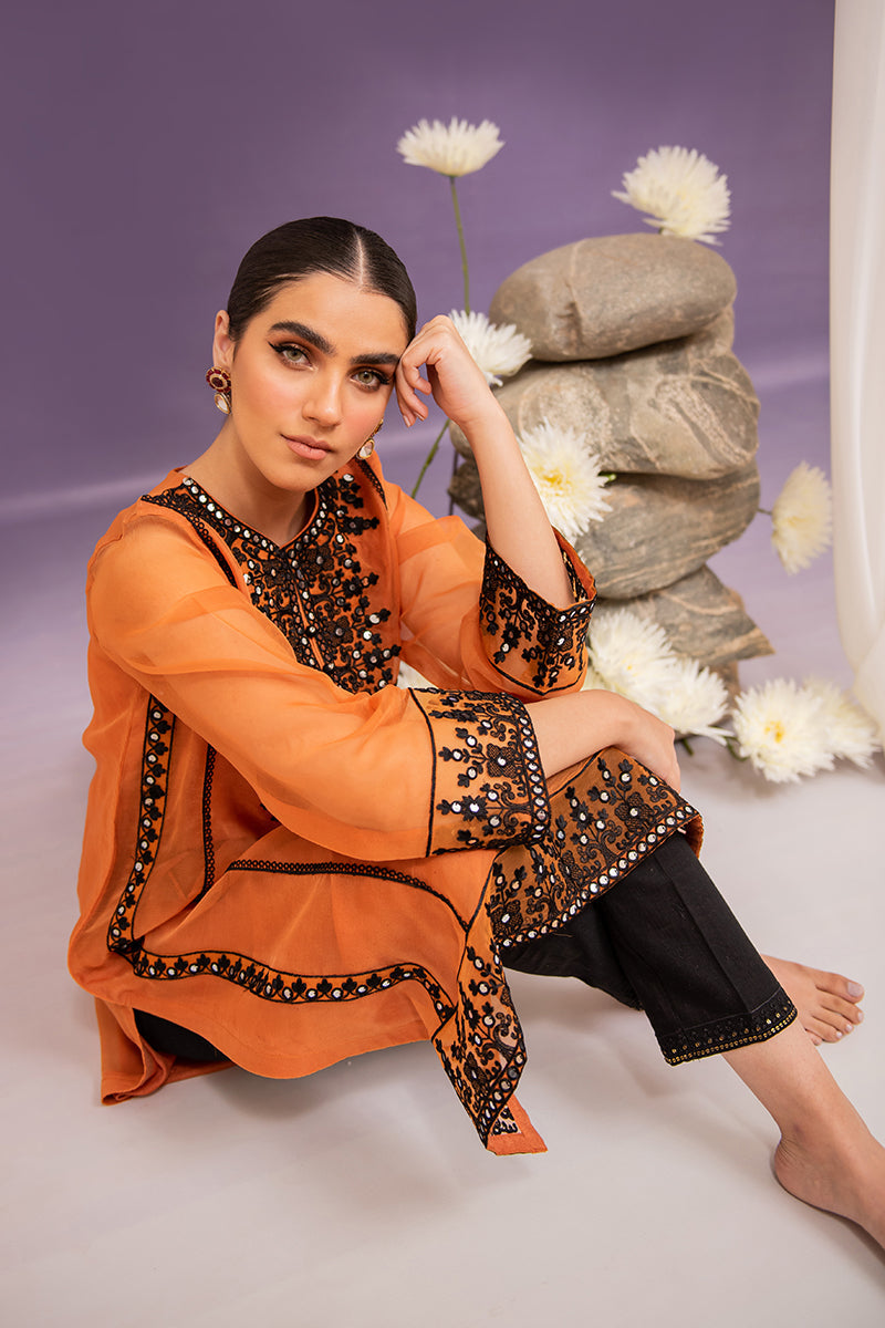 MISTY MORN Embroidered Women's Blouse - Floral Stitch Detail Casual Shirt for Spring & Summer | Perfect for Office, Date Night & Outdoor Events