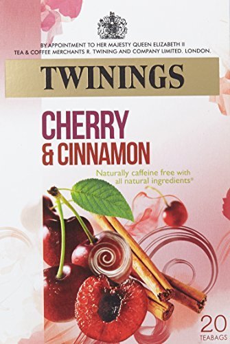 Twinings Cherry Cinnamon Herbal Tea Bags - 20 Count | Caffeine-Free, Antioxidant-Rich | Perfect for Relaxation & After-Dinner Soothing
