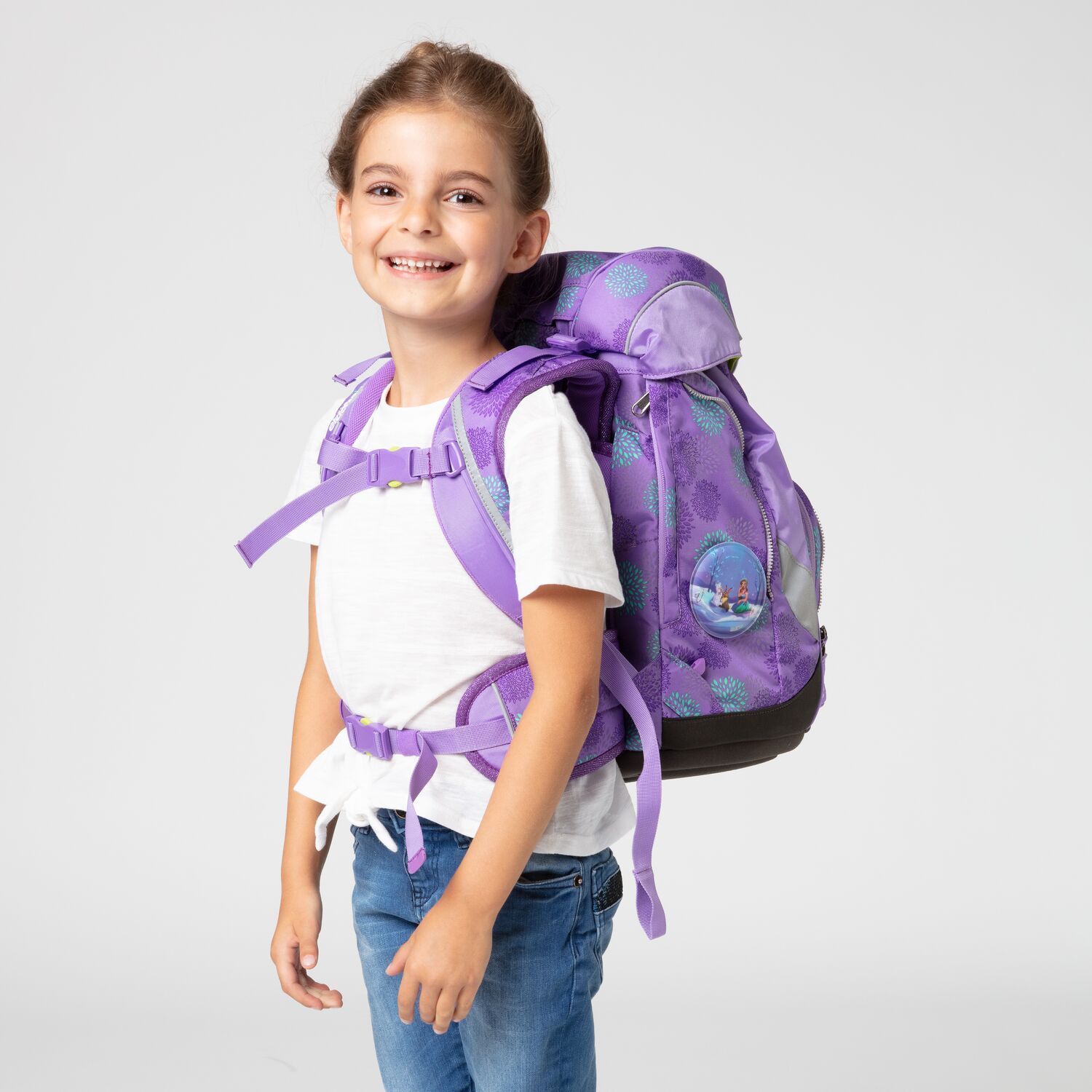 Ergobag School Backpack 6-Piece Set - SleighBear Glow Edition | Lightweight Durable Backpack for Kids | Perfect for School, Travel & Outdoor Adventures