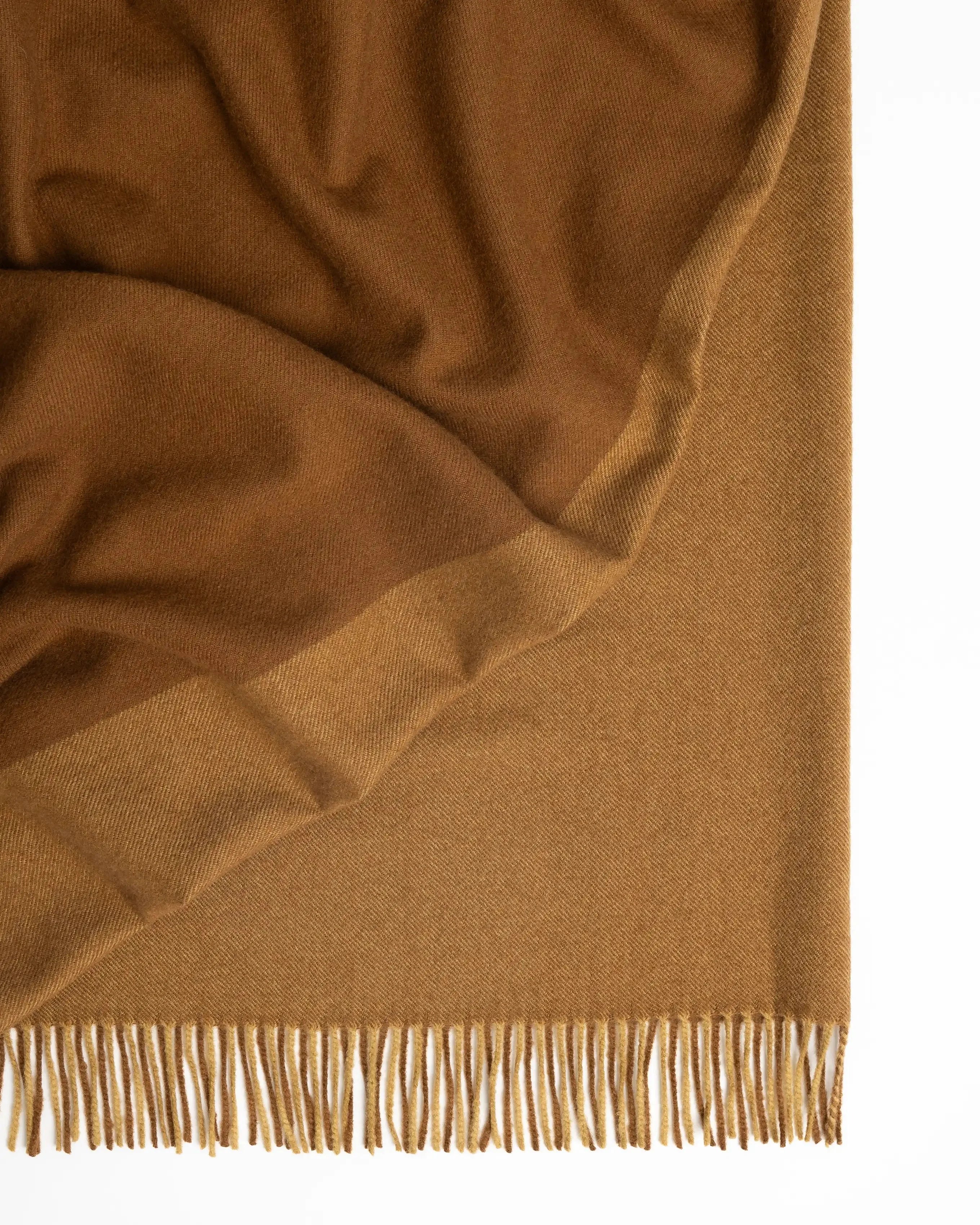 Fiord Throw Blanket in Caramel - Soft & Cozy Knit Blanket for Couch, Bed, and Home Decor | Perfect for Living Room, Bedroom, and Gift Giving
