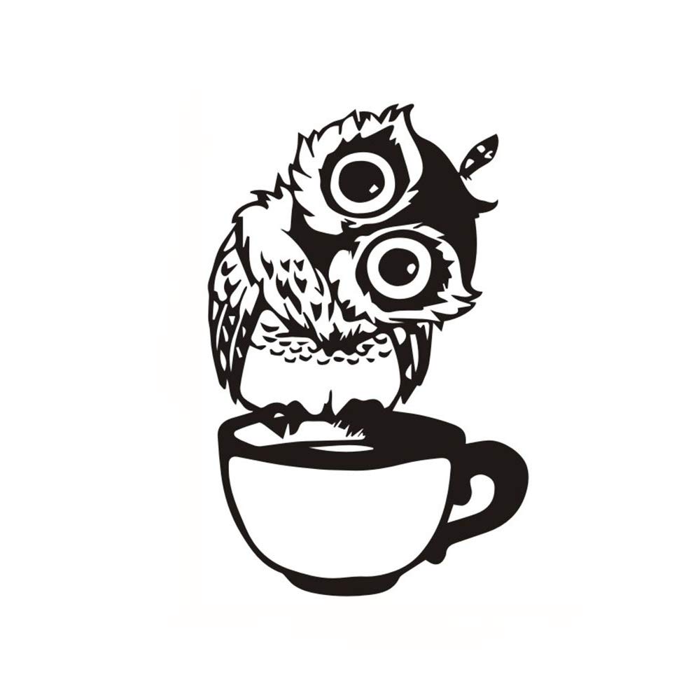 Cute Owl Wall Decals - Removable Adhesive Home Decor Stickers for Kitchen, Living Room, Office & Nursery | KAIMAIC Creative Owl Wall Art Murals for Kids Room & Wall Corner Decorations | Perfect for DIY Home Decor, Birthday Parties & Nursery Themes