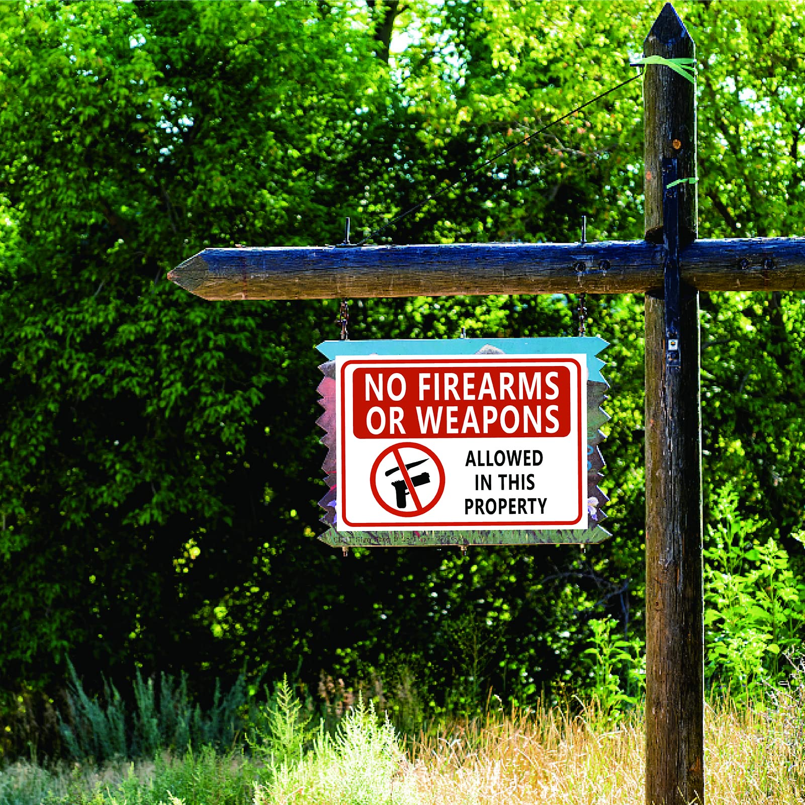 CRASPIRE 5-Pack No Firearms Allowed Stickers 7