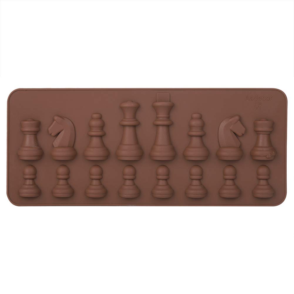 Premium Silicone Chess Piece Chocolate Candy Mold - DIY Fondant Cake Topper for International Chess Themed Desserts | Perfect for Birthday Parties, Game Nights & Baking Decorations