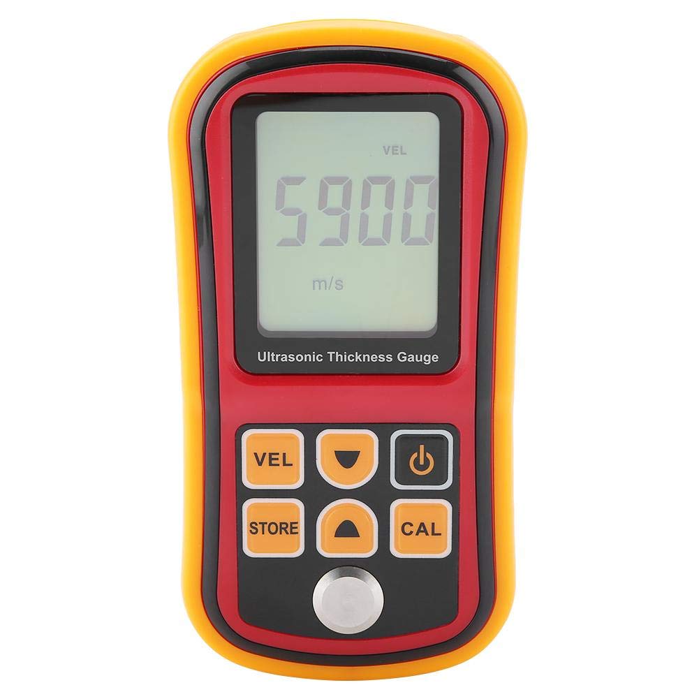 Akozon Digital Ultrasonic Thickness Gauge Meter - 1.2-300mm Metal Thickness Tester with Sound Velocity Measurement | Ideal for Industrial Quality Control, Automotive Repair & Metal Fabrication
