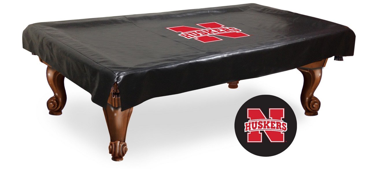Nebraska Cornhuskers NCAA Billiard Table Cover - Durable Pool Table Protector for Game Rooms, Bars, and Home Decor
