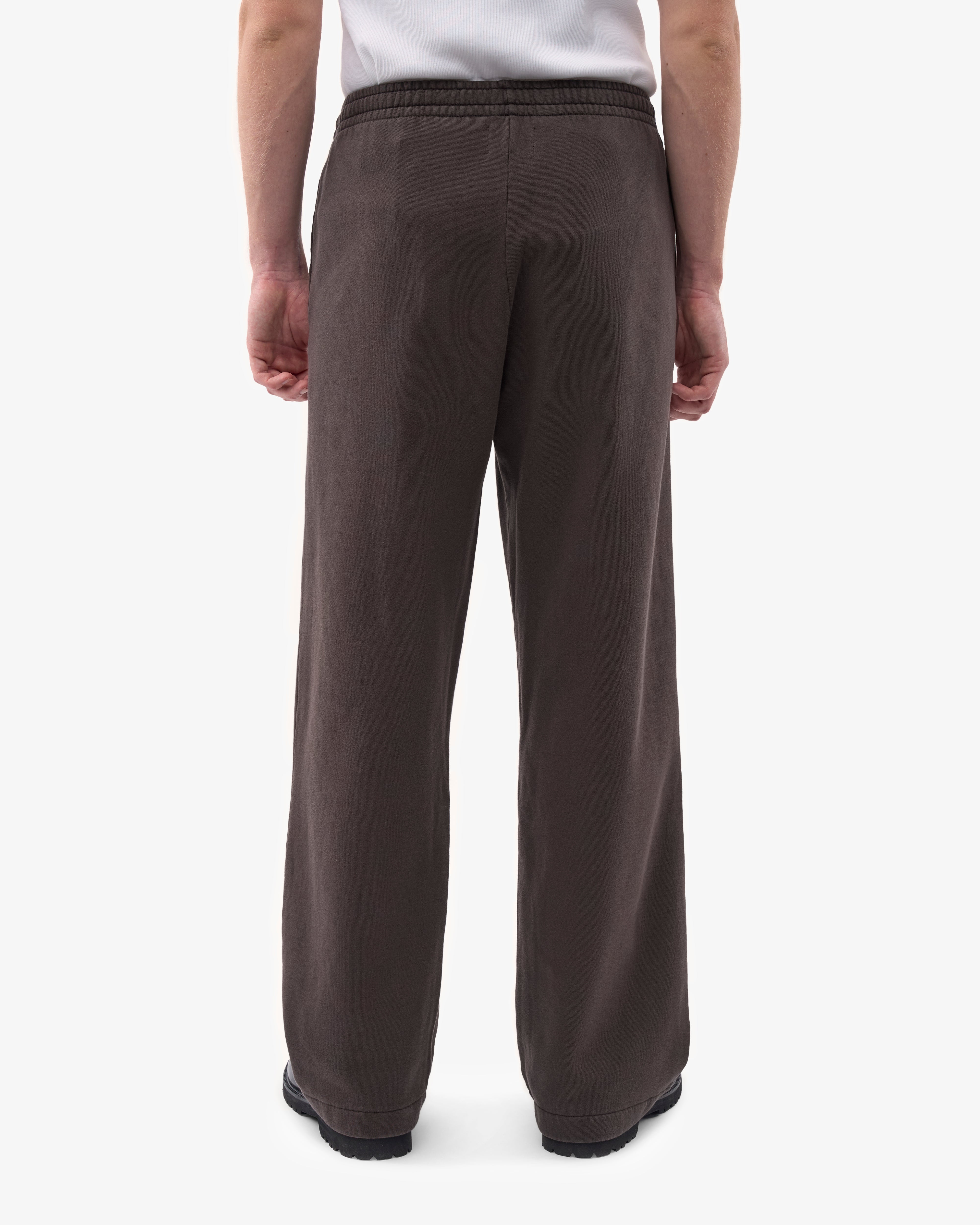 Organic Straight Leg Sweatpants for Women - Soft Comfortable Lounge Pants in Coffee Brown - Perfect for Yoga, Running, and Relaxing at Home