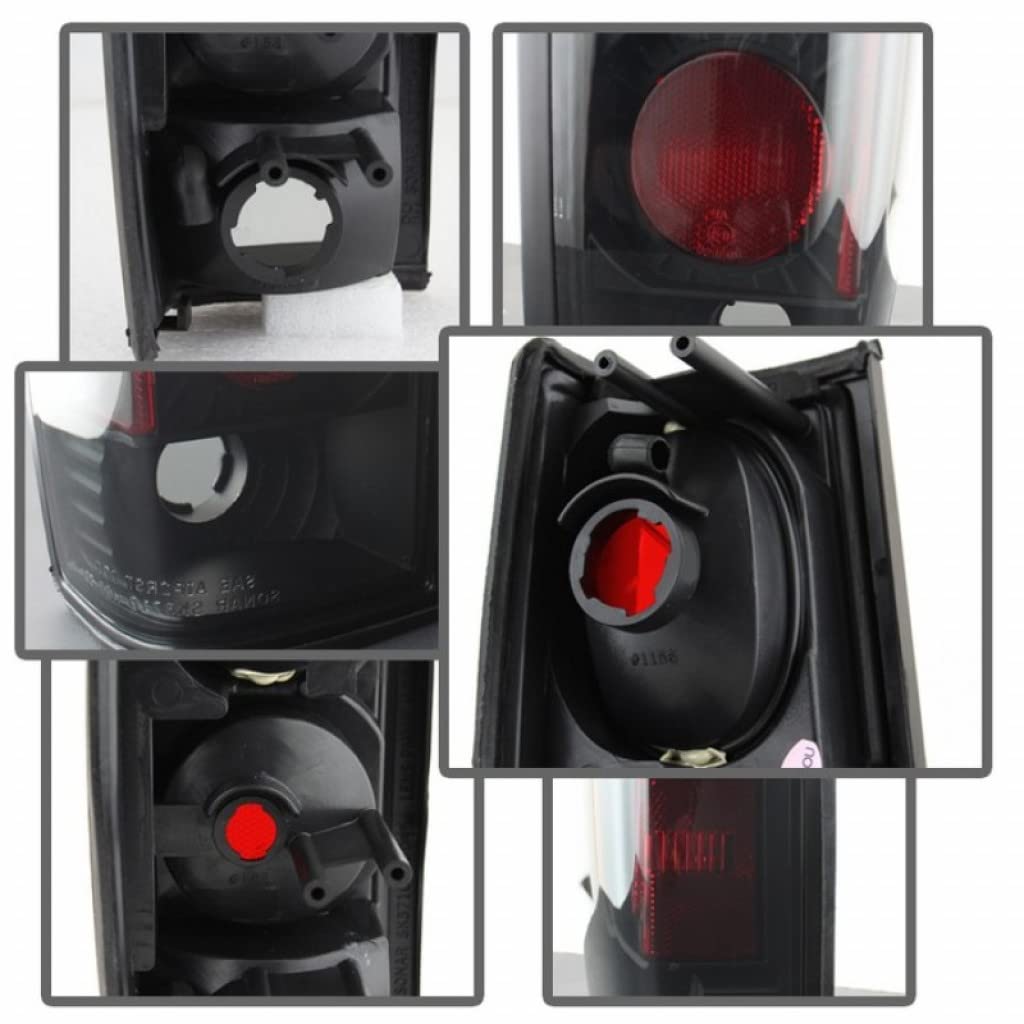 Spyder Euro Style Black Smoke Tail Lights for 1986-1997 Nissan Hardbody | Part #5078216 | Upgrade Your Truck's Rear Appearance for Night Driving & Custom Look