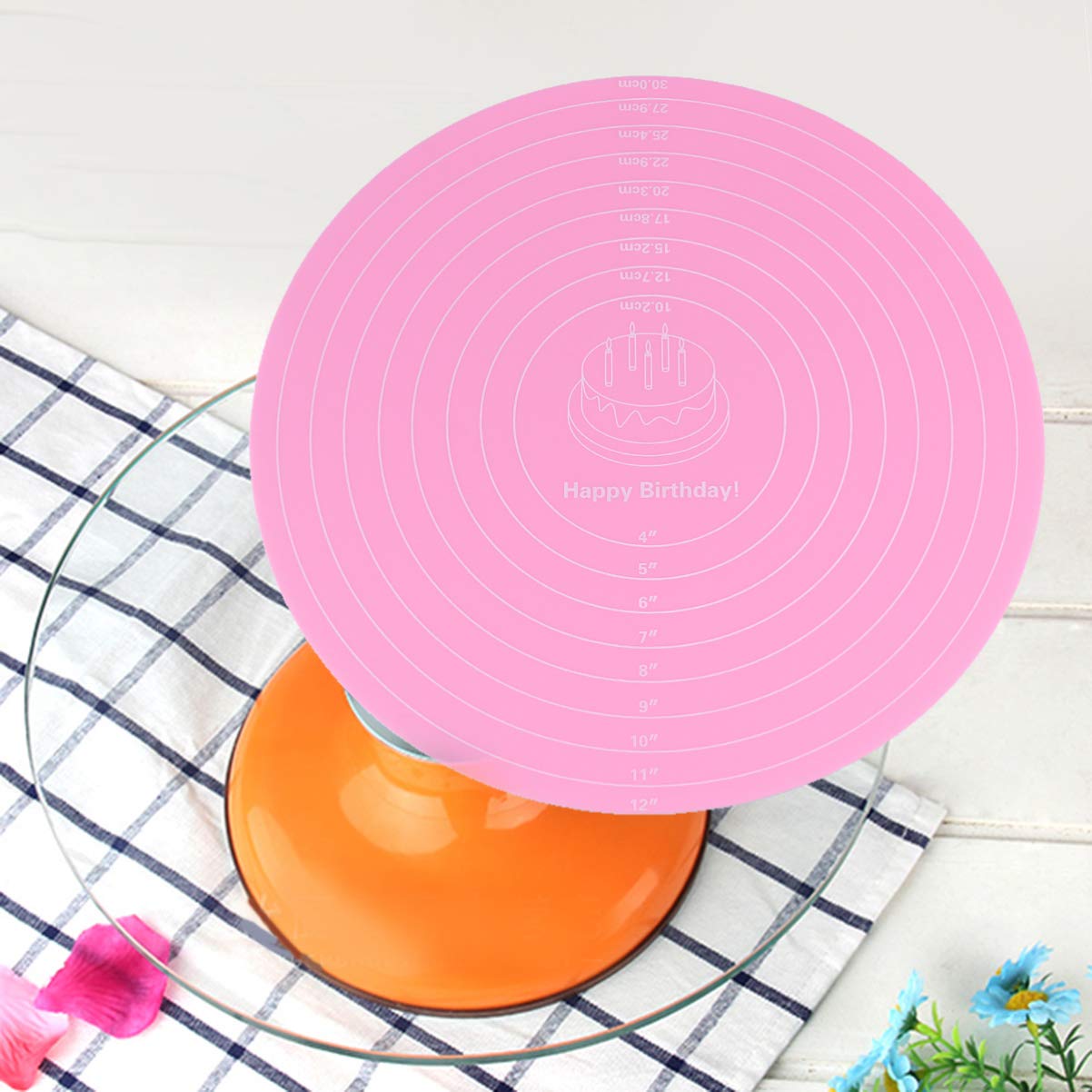Non-Stick Silicone Baking Mat for Pastry, Pie Crust & Fondant - Measurement Rolling Mat with Scale - Perfect for Baking, Cooking & Kitchen Use