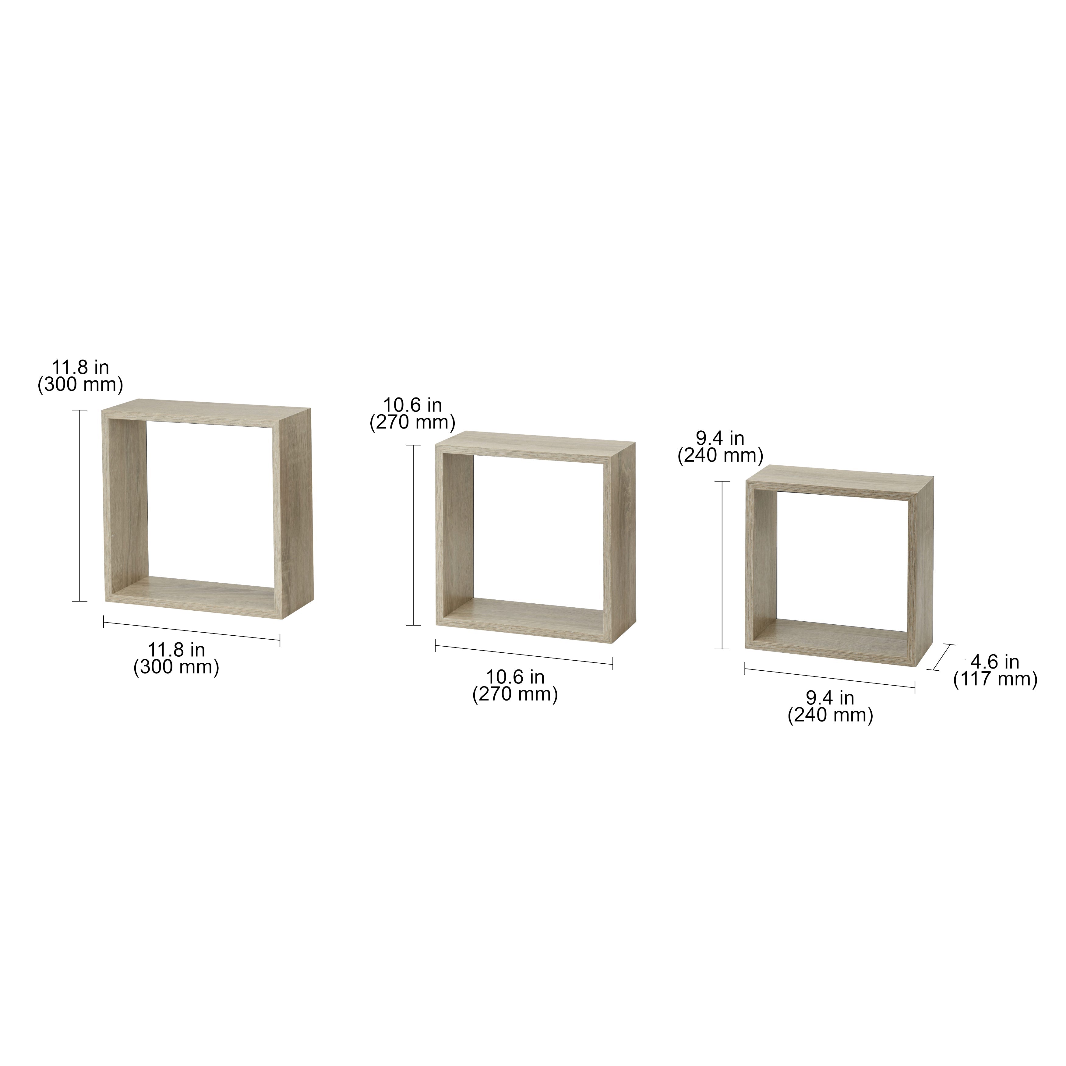 Modern Cube Shelf Set - 6-Tier Storage Organizer for Living Room, Bedroom & Office - Stackable Display Shelves for Books, Toys & Decor