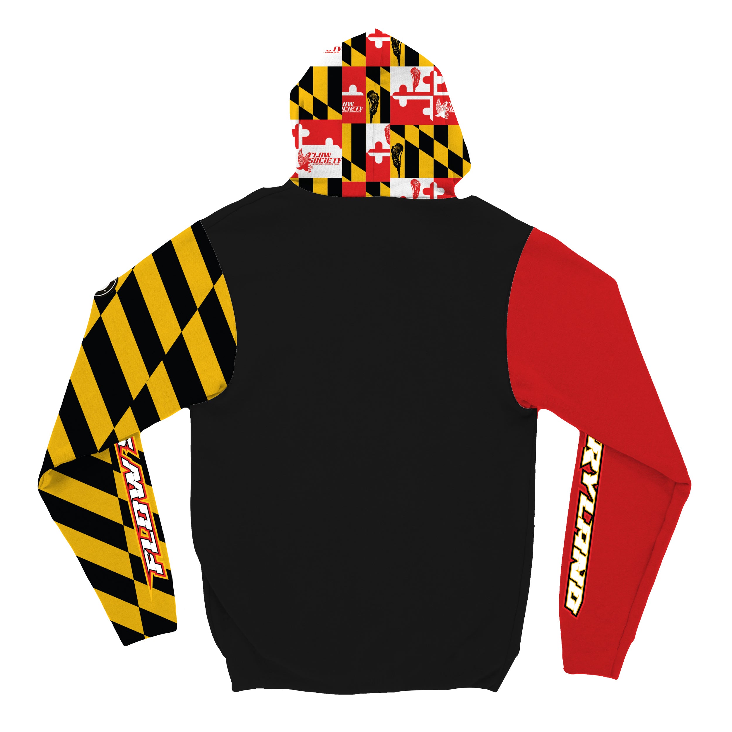 Youth & Adult Maryland Flag Hoodie - Comfortable Unisex Pullover Sweatshirt for Men, Women, Teens | Perfect for Game Day, College Spirit, Casual Wear & Outdoor Activities