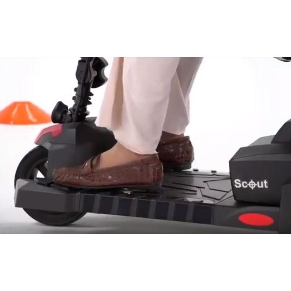 Drive Medical Scout 3 Wheel Mobility Scooter - Lightweight & Portable for Adults & Seniors - Ideal for Shopping, Travel & Outdoor Activities