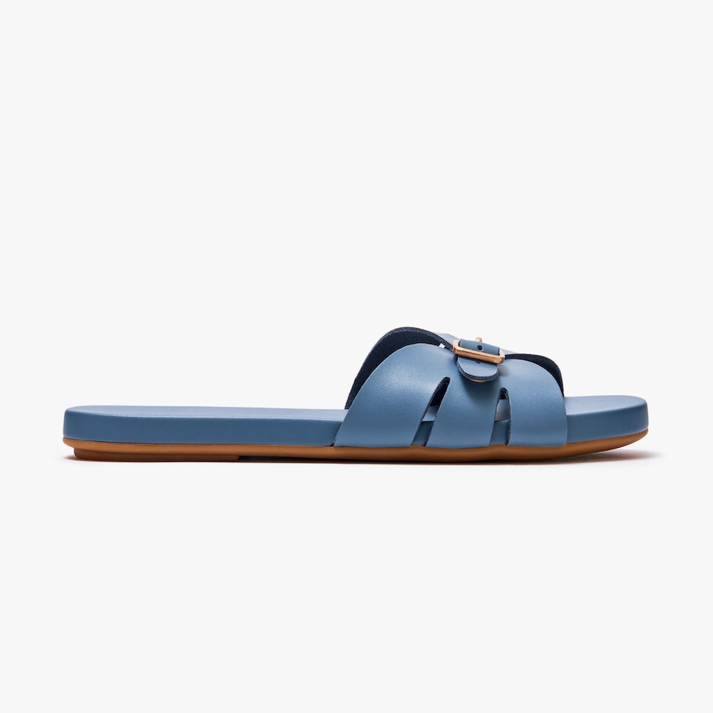 Sunday Slides Ash Blue - Comfortable & Stylish Women's Slides for Casual Wear, Beach, Pool, and Home Use