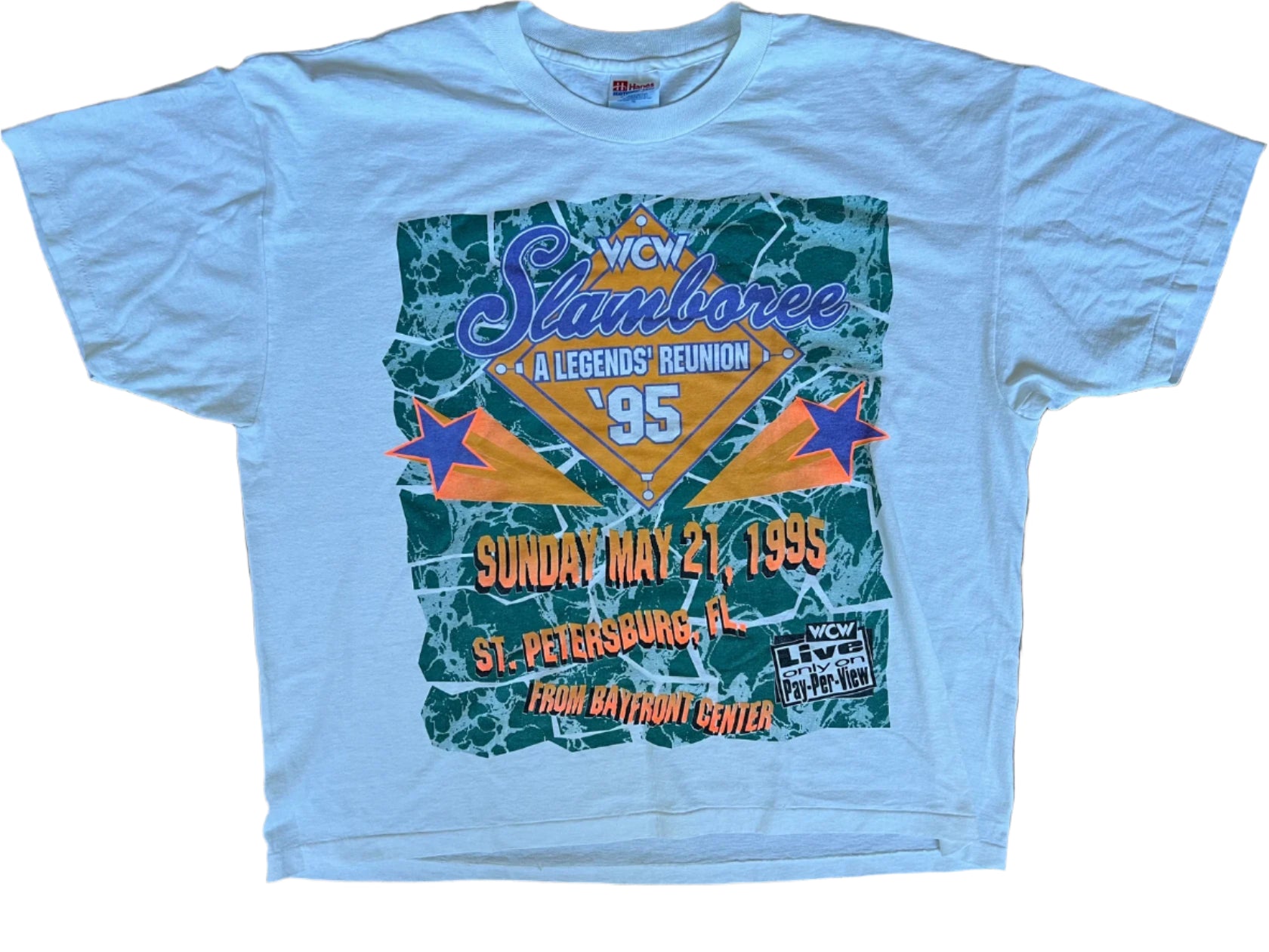 1995 WCW Slamboree: A Legend's Reunion Vintage Wrestling T-Shirt - Perfect for Wrestling Fans & Retro Sports Events