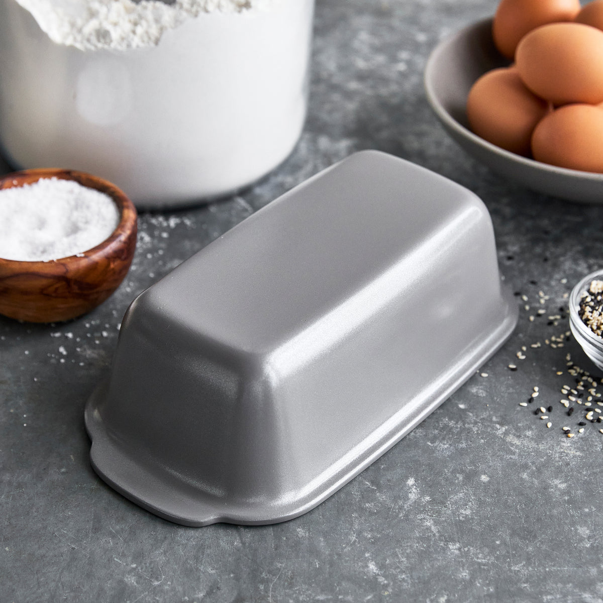 Premiere Nonstick Ceramic Loaf Pan - 1 Pound, Oven Safe Bakeware for Bread, Meatloaf & Cakes - Perfect for Home Baking, Holiday Cooking & Gift Giving