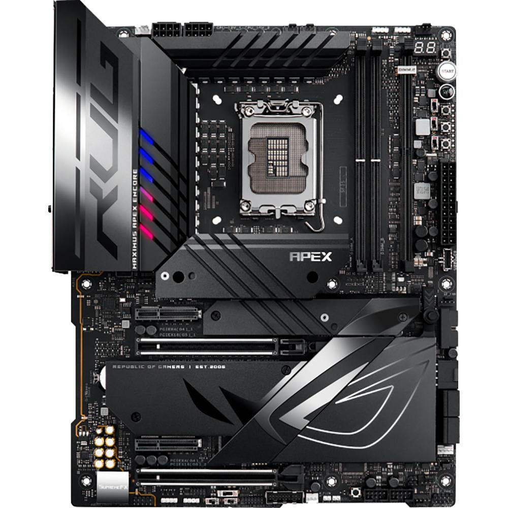ASUS ROG MAXIMUS Z790 APEX ENC Motherboard - Intel LGA 1700 Socket, DDR5, PCIe 5.0, WiFi 6E - Premium Gaming & Overclocking Performance for High-End PC Builds and Esports Gaming
