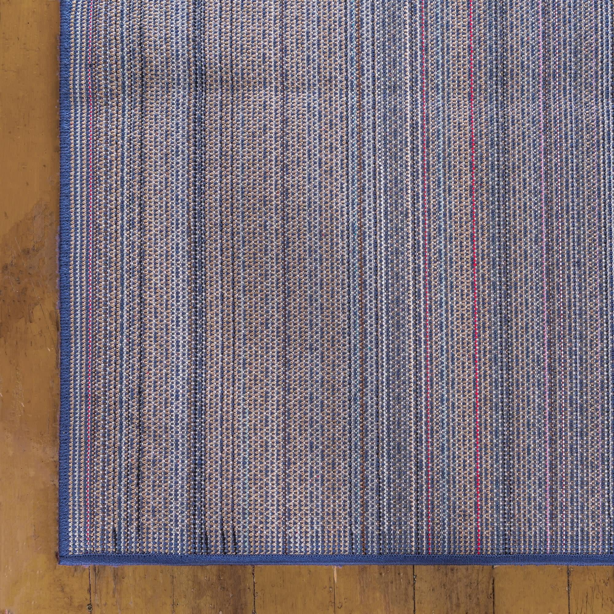 Unique Loom Solo Collection Calabasas Navy Blue 5'3