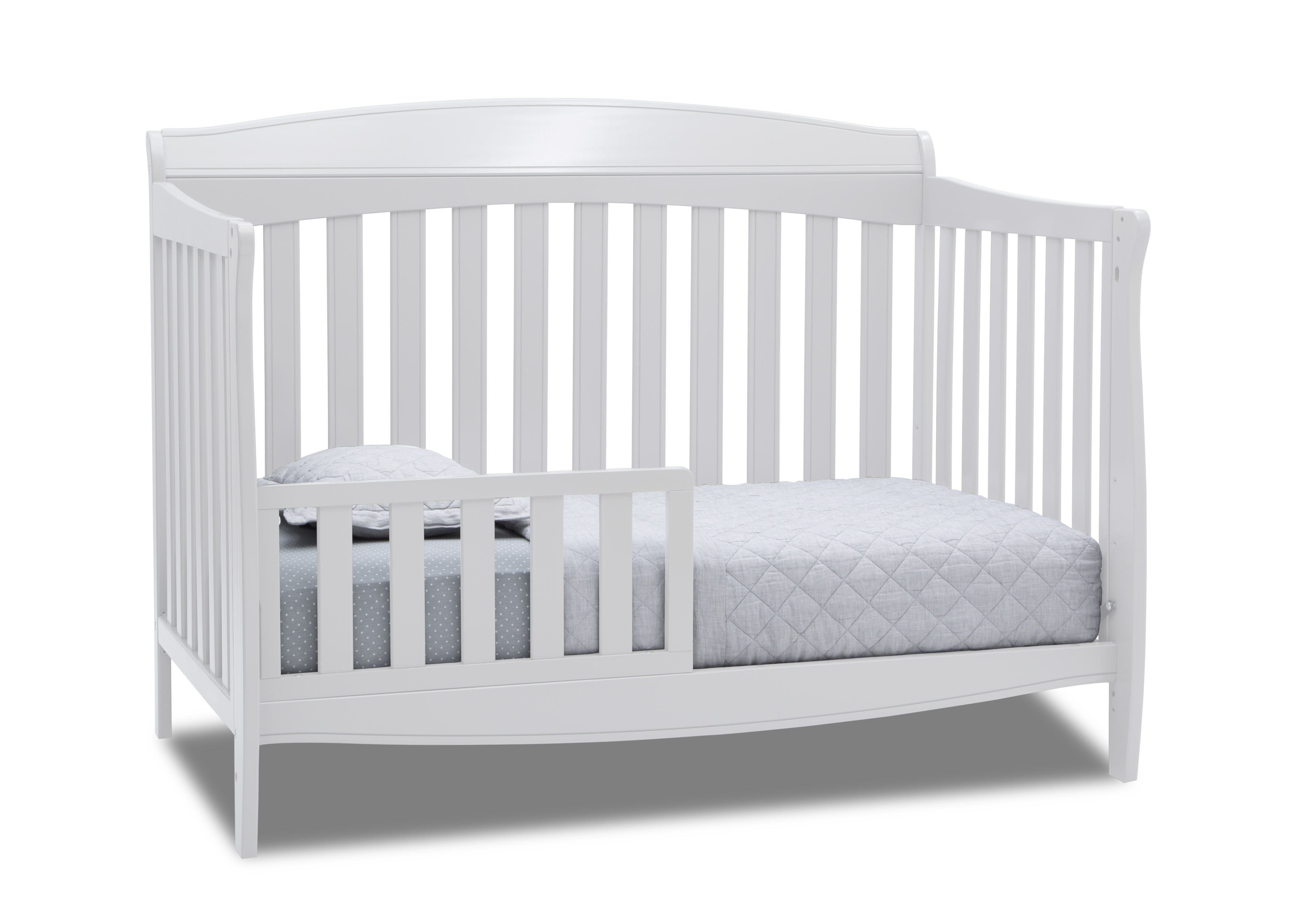 Colton 6-in-1 Convertible Baby Crib - Toddler Bed, Daybed & Full-Size Bed - Safe Nursery Furniture for Newborn to Teen - Perfect for Modern Nurseries & Kids' Bedrooms