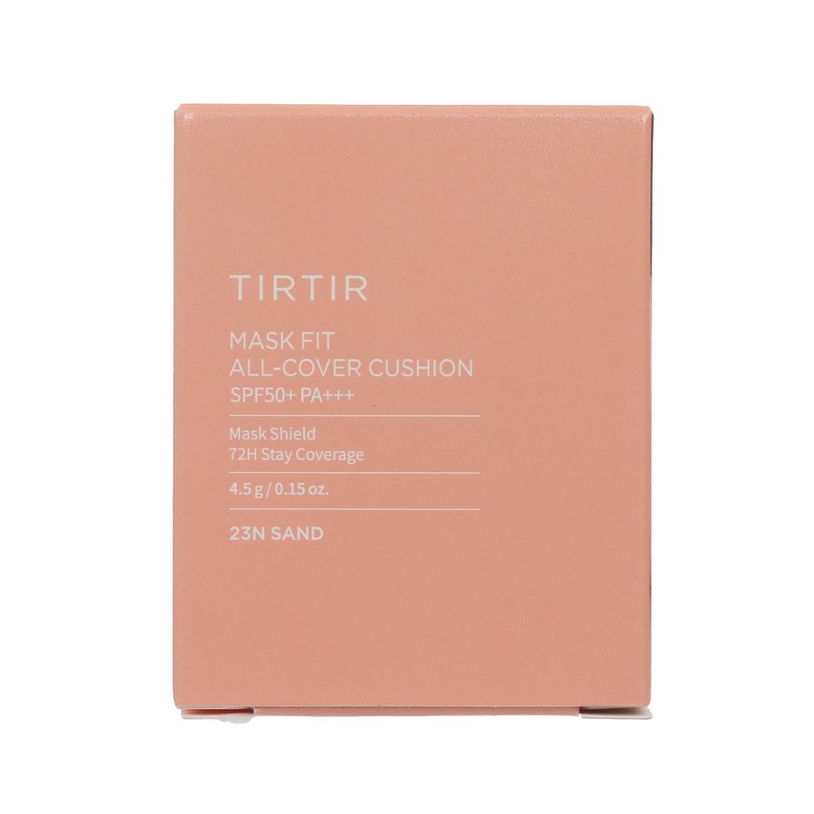 TIRTIR Mask Fit All Cover Cushion Mini 23N N (4.5g) - Lightweight BB Cream Foundation for All Skin Types, Perfect for Travel & Daily Makeup Touch-Ups