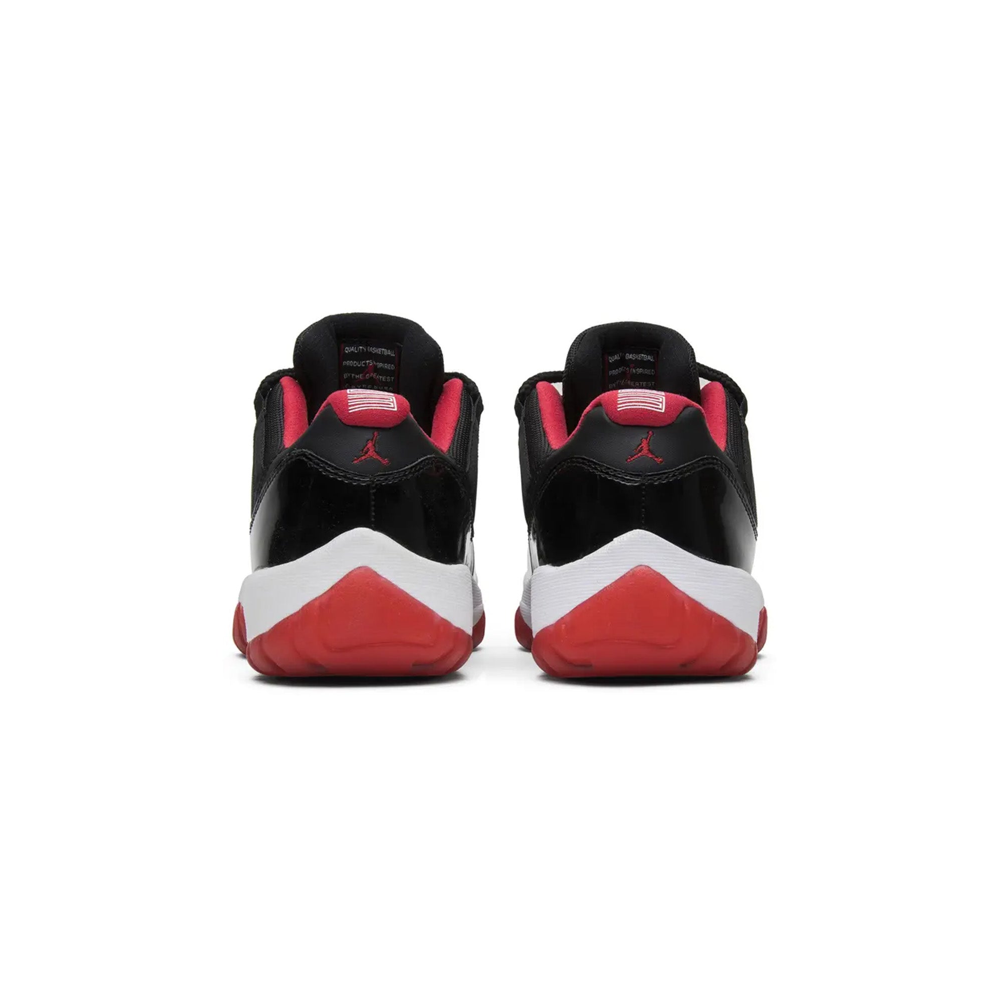 Air Jordan 11 Retro Low 'Bred' Men's Basketball Shoes (2015 Release) - Classic Black/Red Colorway for Casual Wear & Street Style
