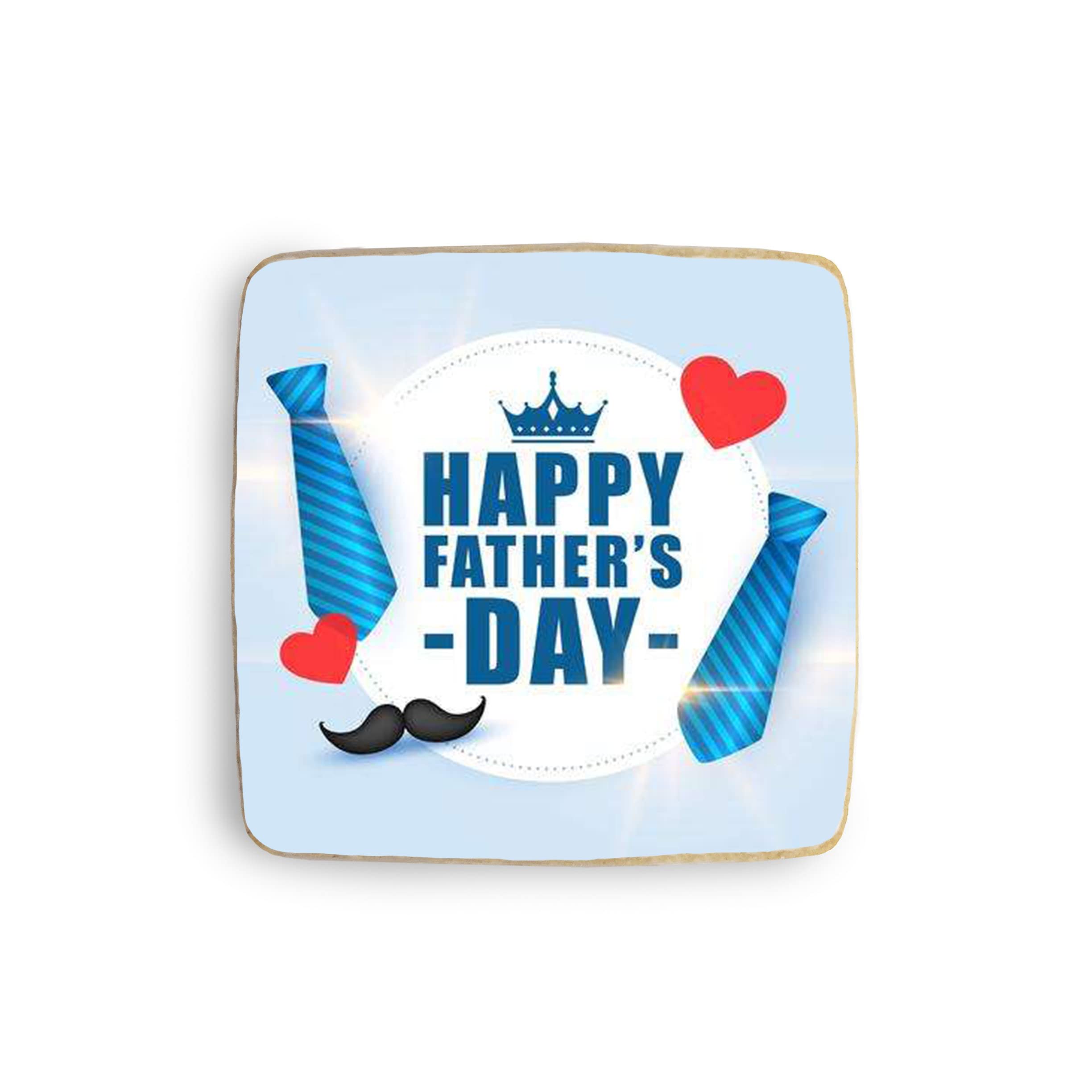 Custom Square Father's Day Cookies - 4 Pack with Personalized Photo Decorations | Perfect for Gifts, Celebrations & Family Gatherings