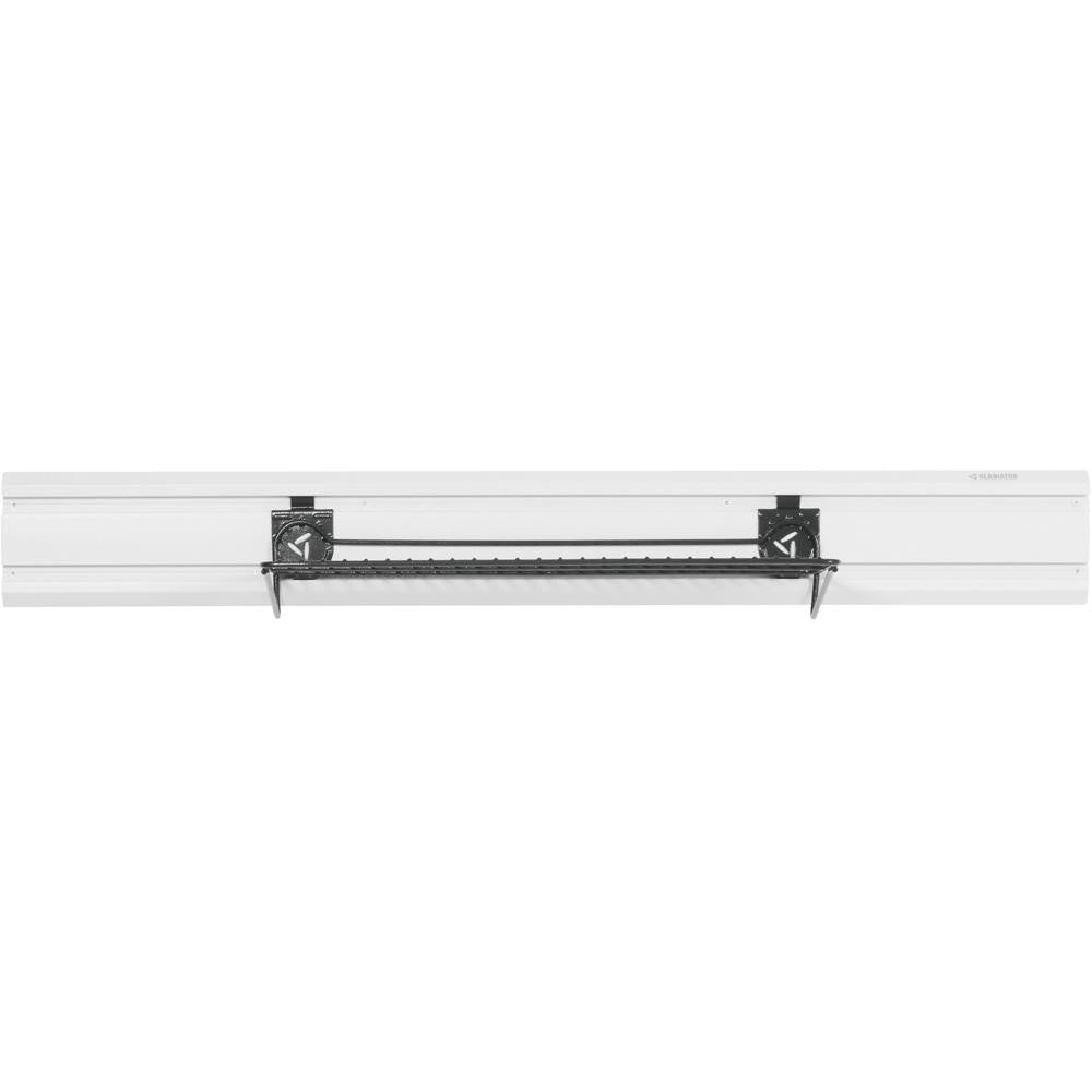 24-Inch Wire Shelf - Heavy Duty Granite Wall Mounted Organizer for Kitchen, Bathroom, and Garage Storage