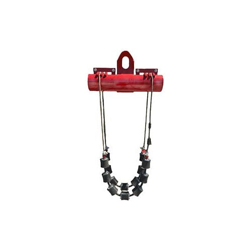 B&B Pipe Tools 2003 Heavy Duty Pipe Cradle for 12-24 Inch Pipes - 2 Strand Support for Secure Pipe Handling - Perfect for Plumbing, Construction, and Industrial Pipe Installation