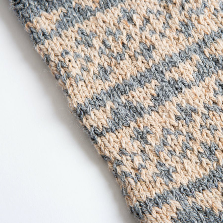 Fair Isle Socks Knitting Pattern PDF - Downloadable Knitting Accessories for Cozy Winter Wear & Handmade Gifts
