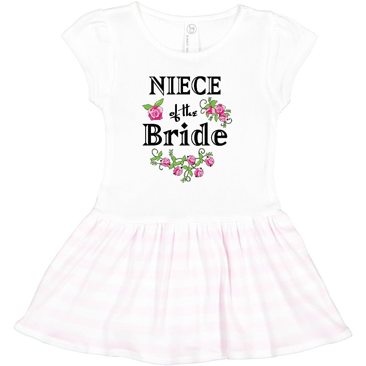 Inktastic Niece of Bride Roses Toddler Dress - Flower Girl Outfit