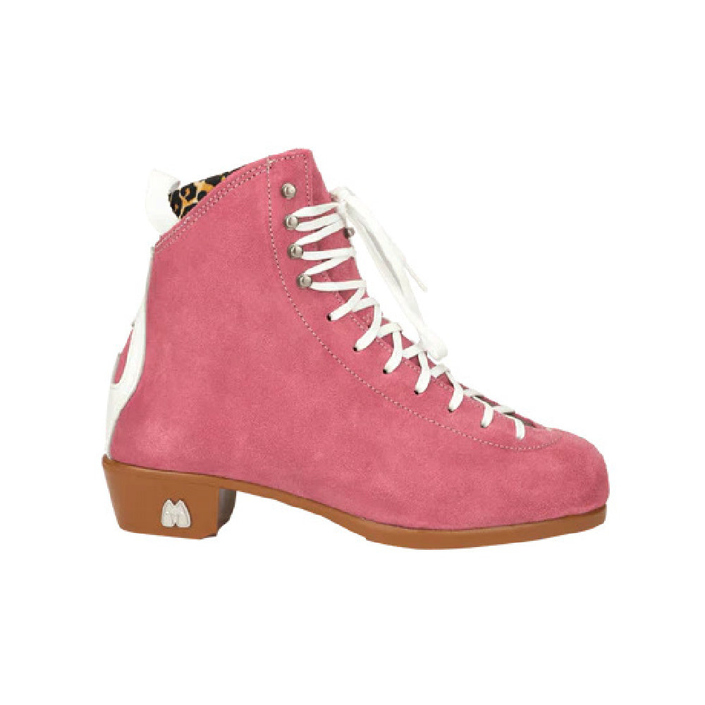 Custom Strawberry Pink Moxi Jack Quad Skate Boot - Perfect for Roller Skating, Derby, and Artistic Skating
