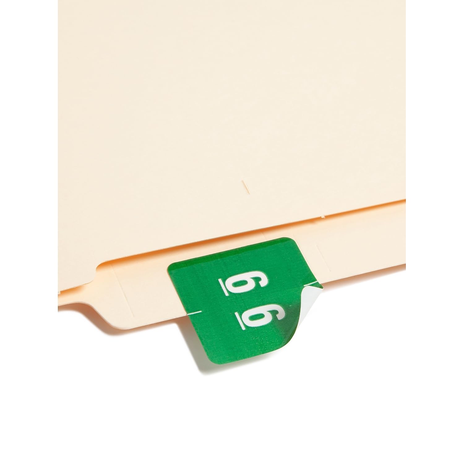 Smead 67426 Green End Tab Labels - 250/Roll for Office Filing