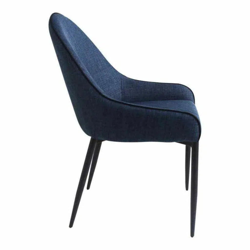 21.5 Inch Dark Blue Dining Chairs Set of 4 - Modern Kitchen & Dining Room Furniture for Home, Restaurant, and Office Use