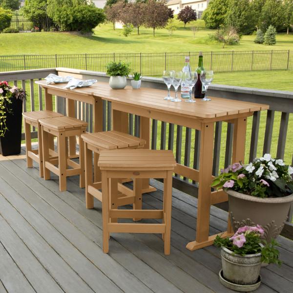 Lehigh 6-Piece Counter Height Balcony Patio Set - Outdoor Dining & Relaxing Furniture for Small Spaces