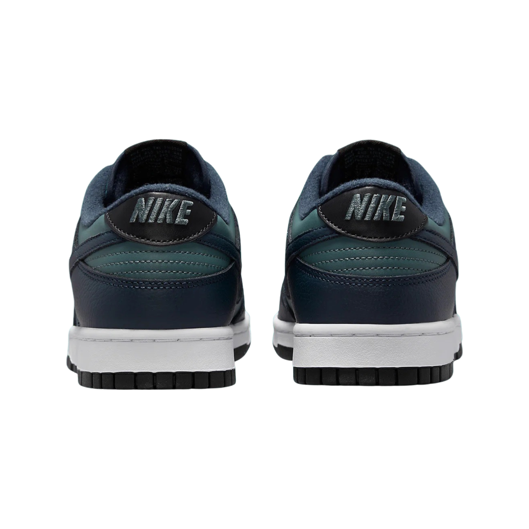 Nike Dunk Low Retro Sneakers - Armory Navy/White Men's Basketball Shoes for Casual Wear & Street Style