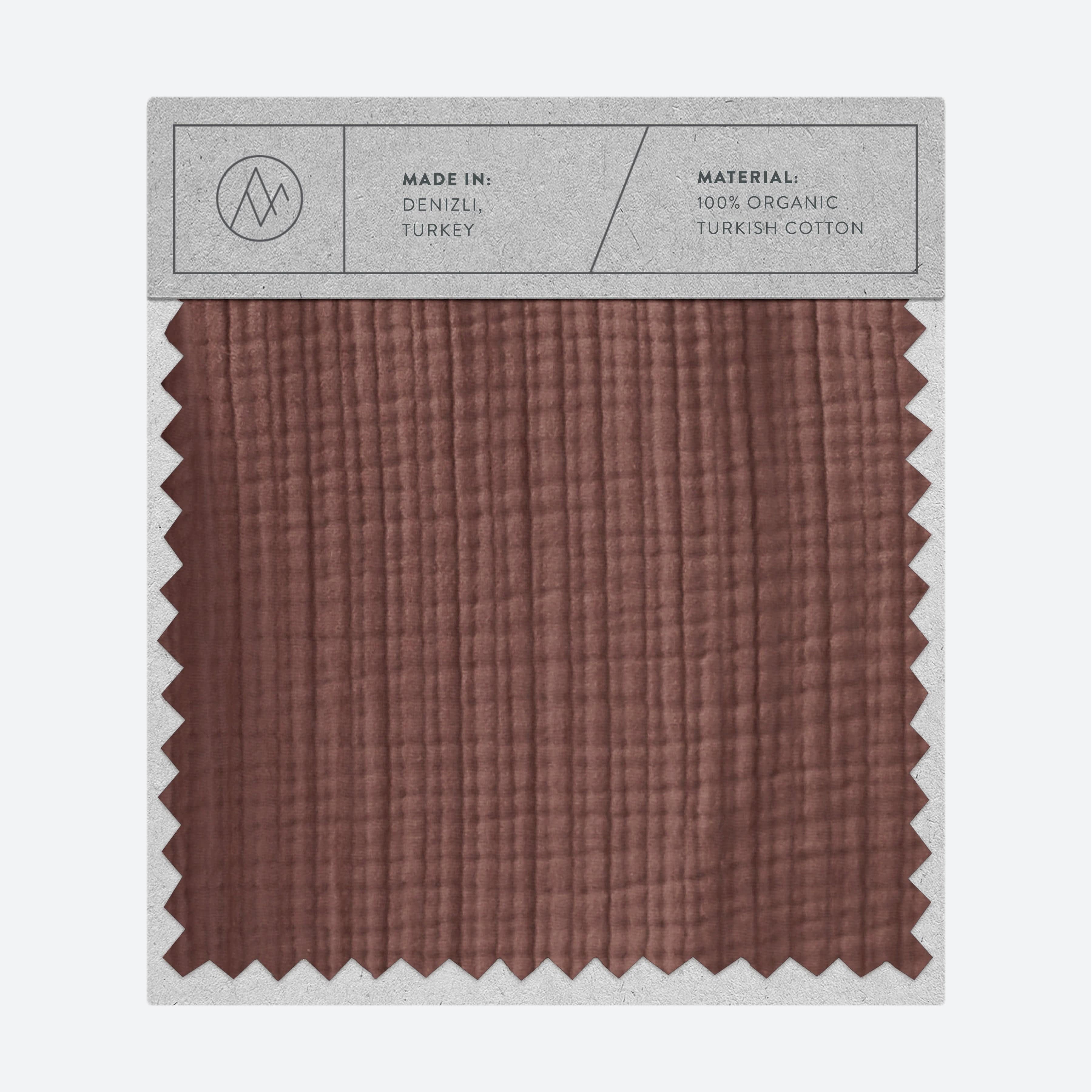 Organic Cotton Gauze Bedding Swatch - Soft Breathable Fabric for Baby Blankets, Swaddles & Nursery Decor - Eco-Friendly & Hypoallergenic