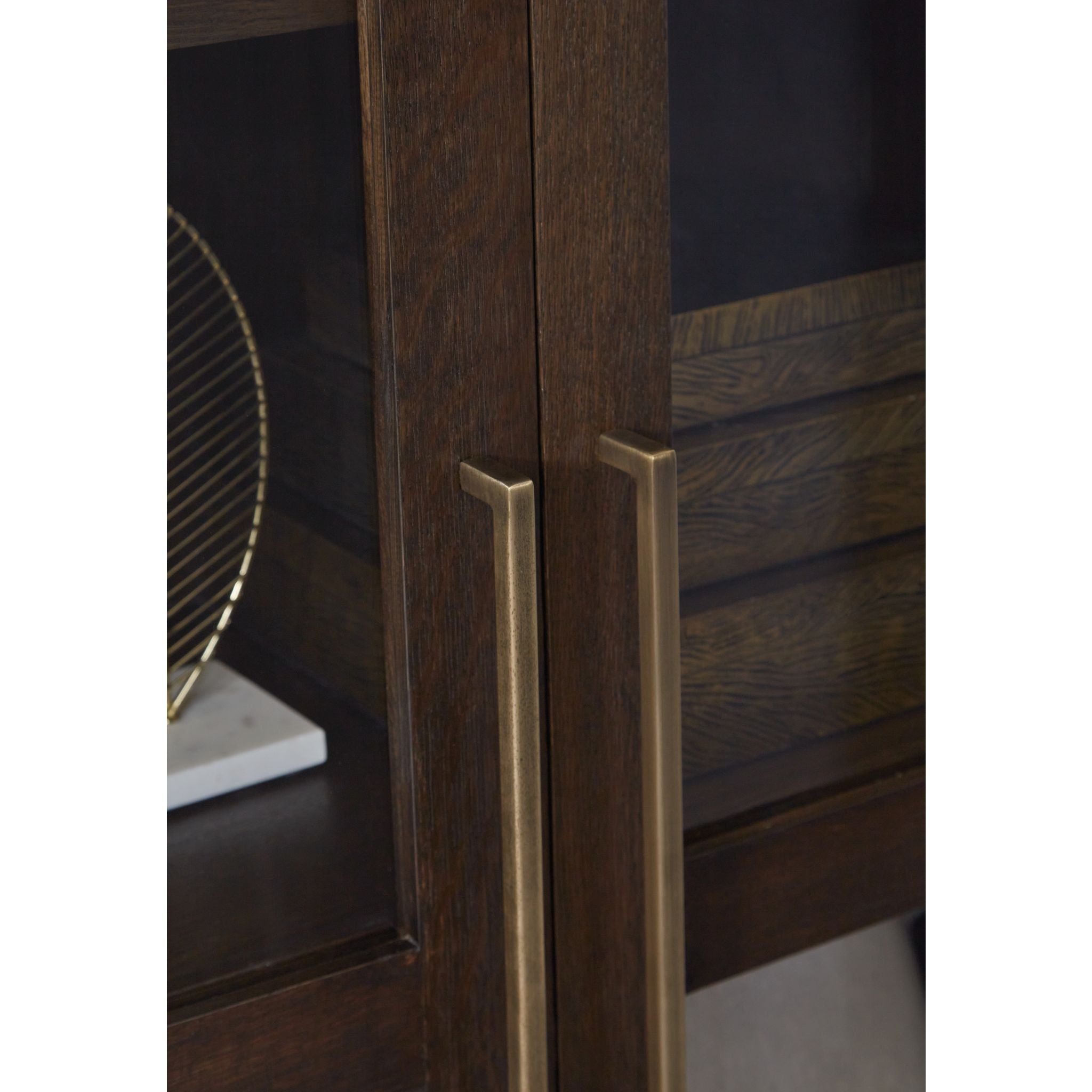 Balintmore Accent Cabinet - Dark Brown Wood Side Table for Living Room, Bedroom & Entryway Storage