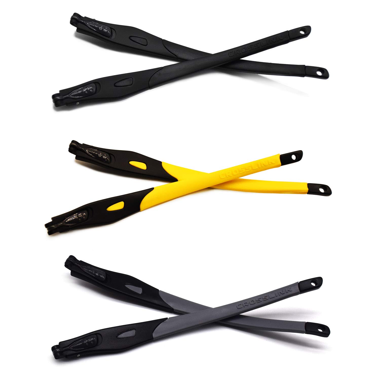 HKUCO Replacement Temple Arms for Oakley Crosslink Glasses Frame - Durable Eyeglass Side Pieces for Sports & Outdoor Activities