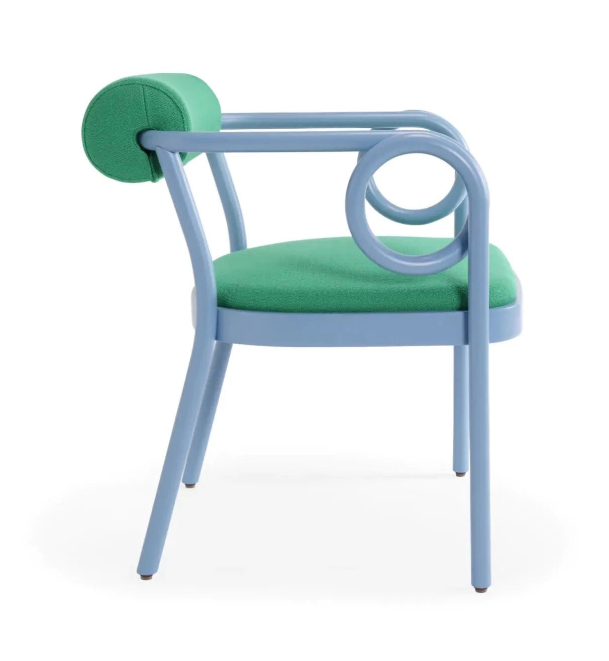 GTV Loop Lounge Chair - Modern Indoor/Outdoor Accent Chair for Living Room, Patio & Office - Stylish Comfort for Relaxing & Reading