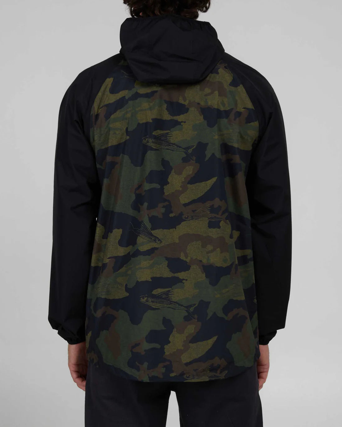 Salty Crew Stash Jacket - Waterproof Windbreaker for Fishing & Outdoor Activities - Men's Lightweight Hooded Rain Jacket