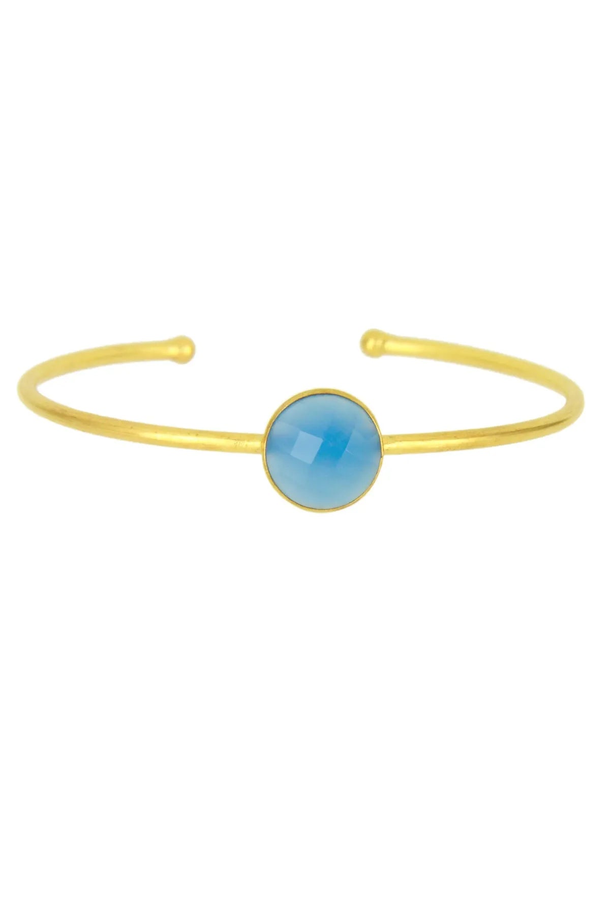 Elegant Single Gemstone Cuff Bracelet for Women - Sterling Silver Handmade Jewelry - Perfect for Weddings, Parties & Everyday Wear