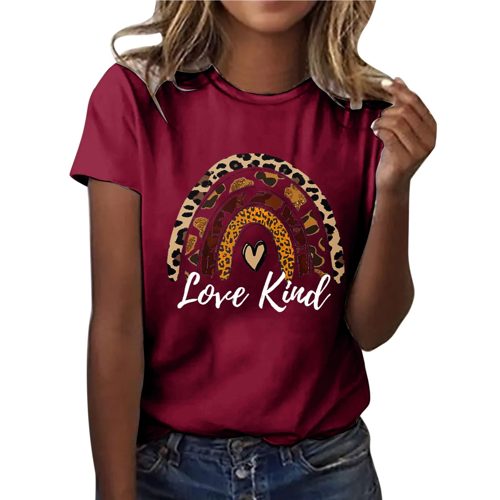 Women's Summer V-Neck Short-Sleeve T-Shirts - Breathable Casual Sports Tops for Running, Yoga & Everyday Wear | Plain Basic Tee Shirts for Women