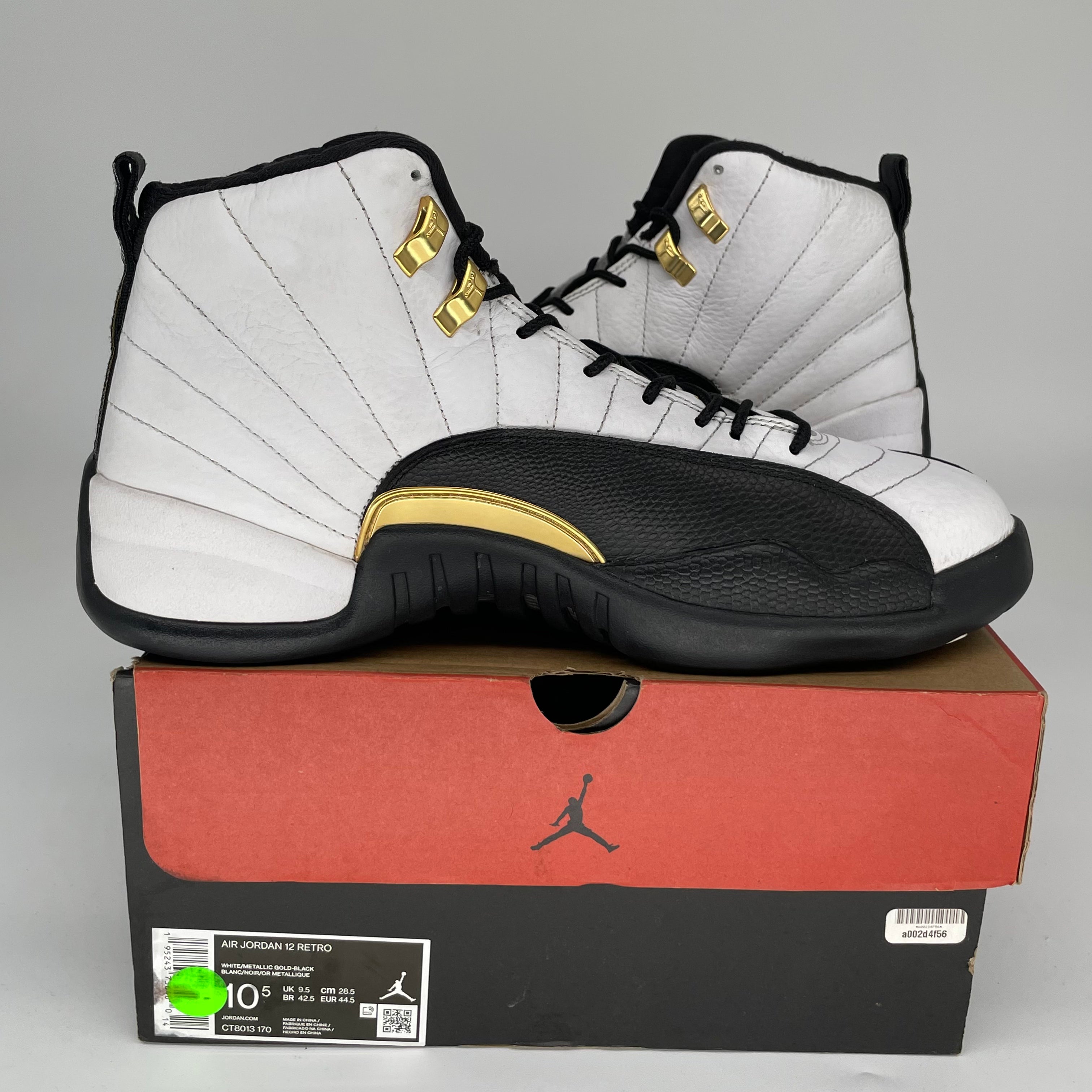 AIR JORDAN 12 ROYALTY TAXI Men's Basketball Shoes Size 10.5 - CT8013-170 | Retro Sneakers for Streetwear & Casual Outfits