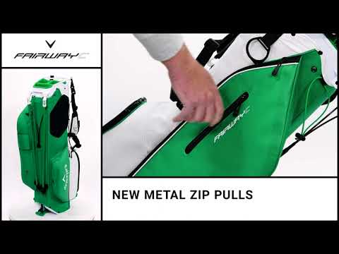 Callaway Fairway C Double Strap Golf Stand Bag - Lightweight Golf Bag with 14-Way Divider & Comfortable Straps - Perfect for Golf Course & Driving Range Practice