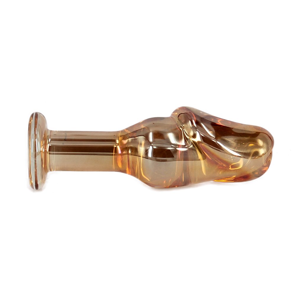 Premium Glass Pleasure Wand Dildo - Smooth Anal Sex Toy & Butt Plug (Small) - Perfect for Solo Play, Couples Exploration & Sensual Massage
